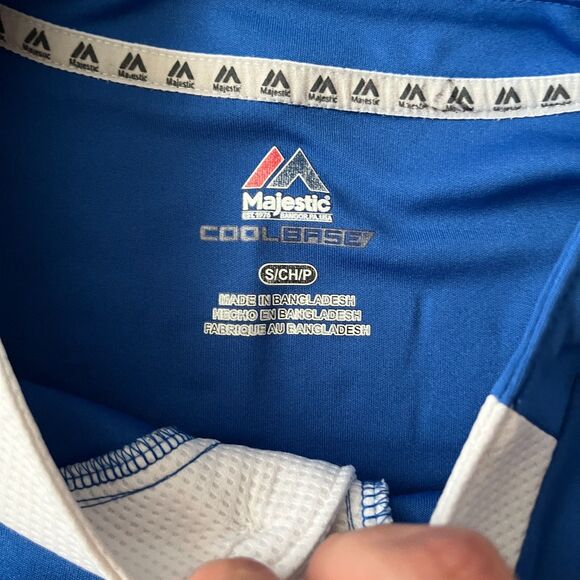 Toronto Blue Jays Majestic Cool Base Jersey Shirt MLB Logo Size Small - Picture 6 of 8